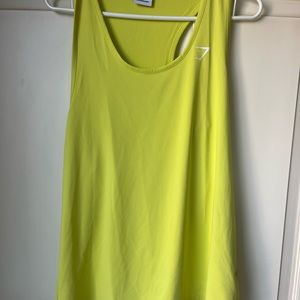 GymShark Neon Yellow tank. XL